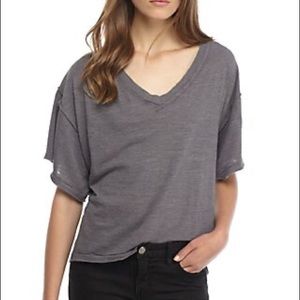 We The Free/Free People My Boyfriend’s Tee in Grey